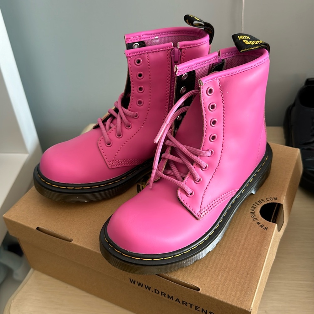 Pink Dr Martens kids